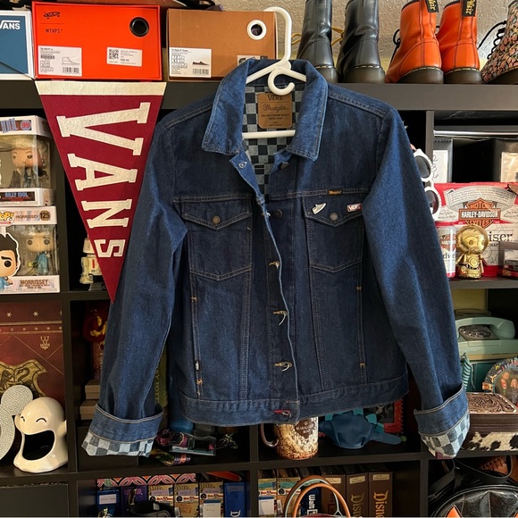 Wrangler Jackets & Blazers - Wrangler X Vans denim checkerboard Jacket